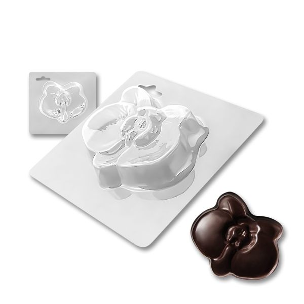 Plastic chocolate mould Orchid, A-00003