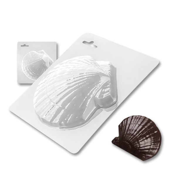 Plastic chocolate mould Shell, A-00006