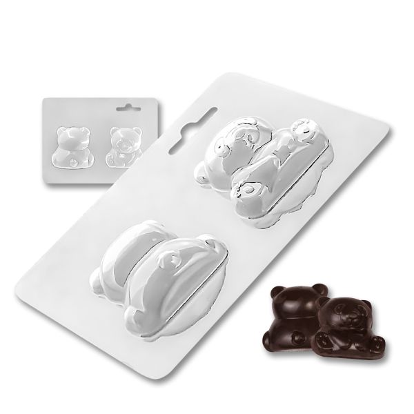 Plastic chocolate mould Panda, A-00008