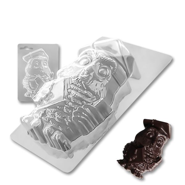 Plastic chocolate mould Wise owl, A-00033