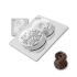 Plastic chocolate mould March 8 with a rose, A-00035