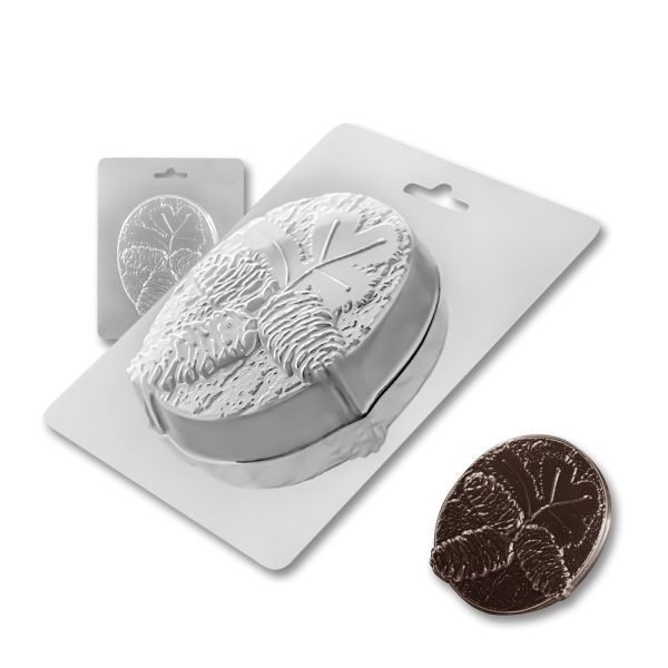 Plastic chocolate mould Pine cone, A-00055