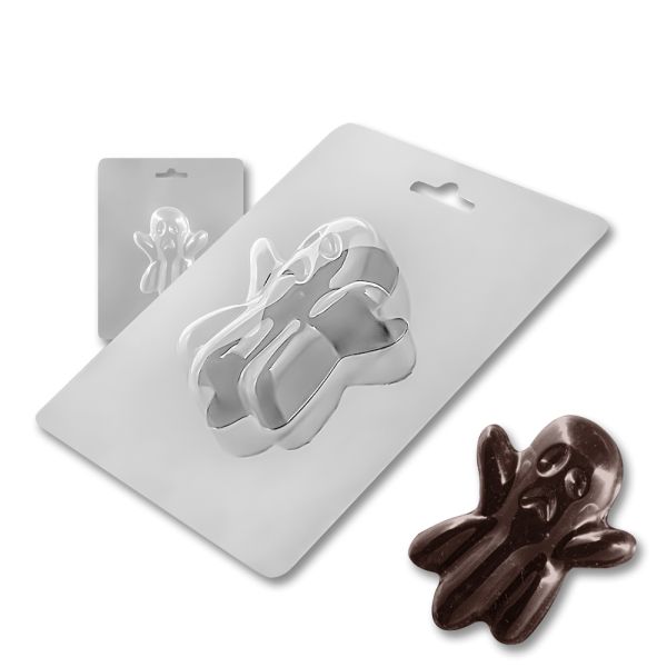 Plastic chocolate mould Small ghost, A-00061