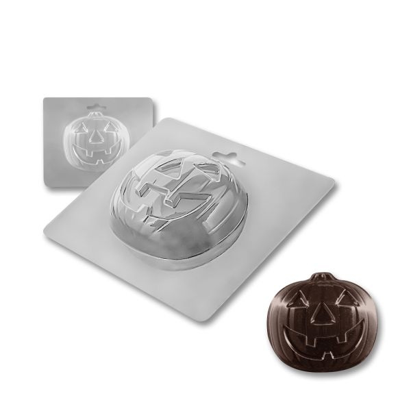 Plastic chocolate mould Halloween pumpkin, A-00062