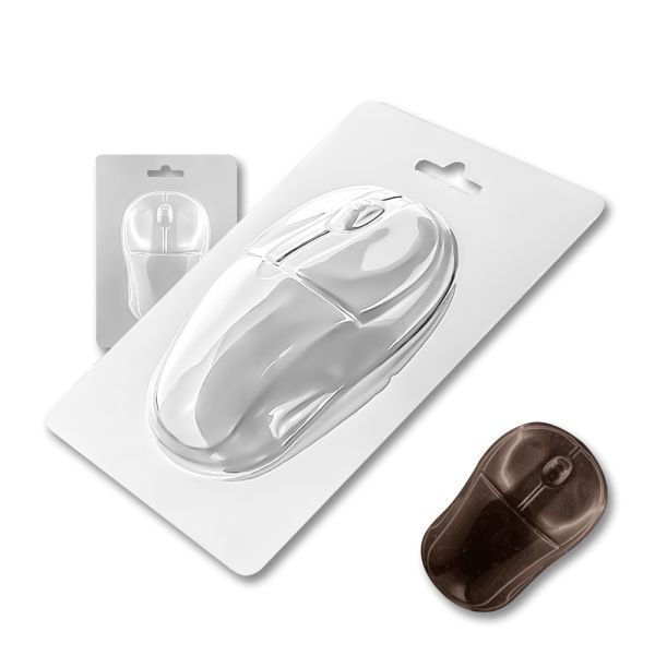 Plastic chocolate mould Computer mouse, A-00072