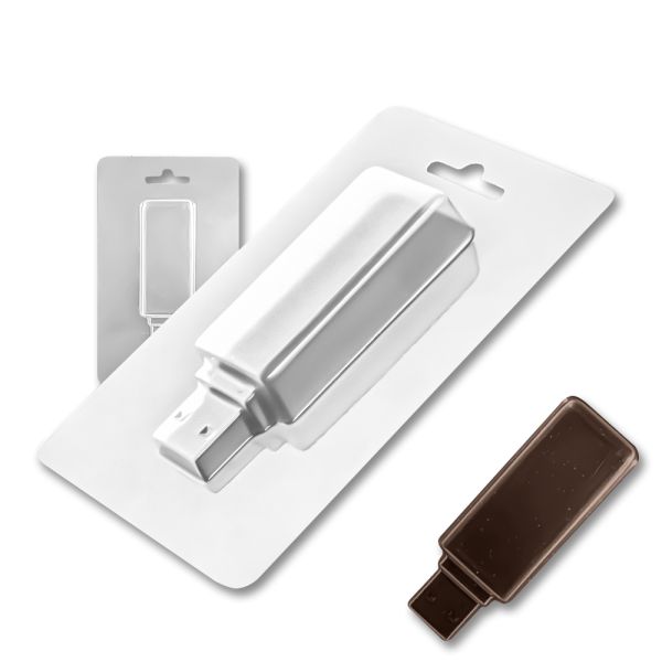 Plastic chocolate mould Flash drive, A-00086