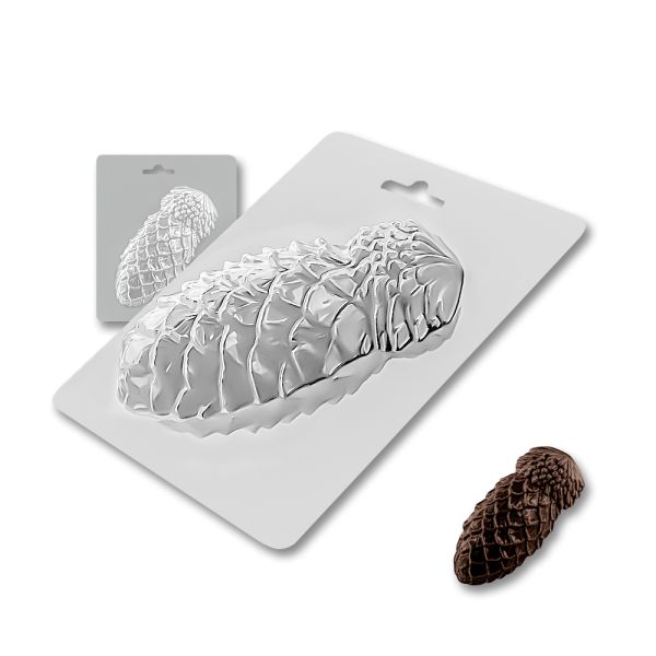 Plastic chocolate mould Pine cone, A-00090