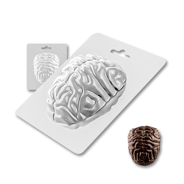 Plastic chocolate mould Human brain, A-00093