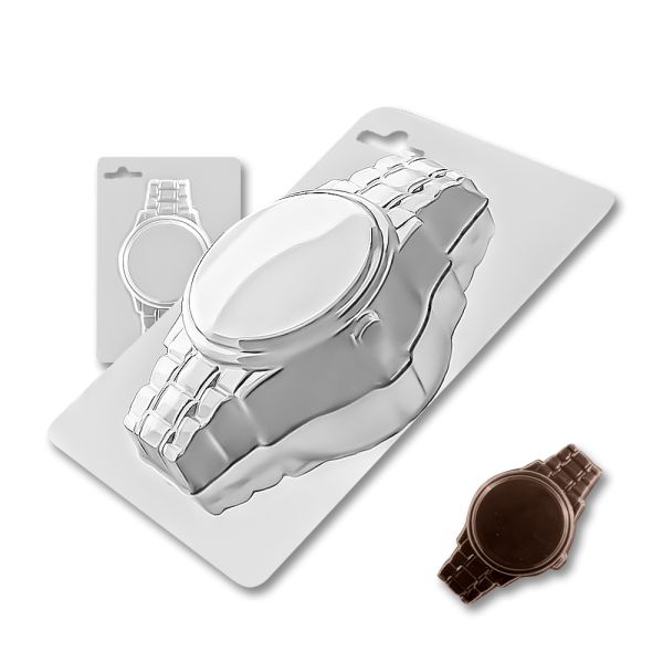 Plastic chocolate mould Watch, A-00096