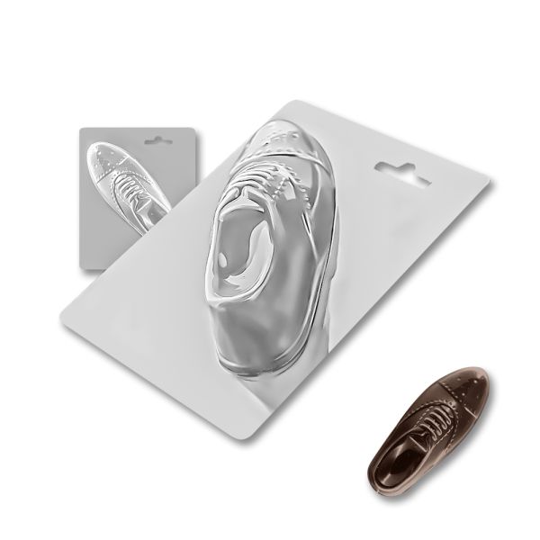 Plastic chocolate mould Men's Oxford shoe, A-00099