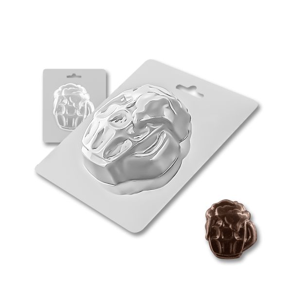 Plastic chocolate mould A mug of beer, A-00100