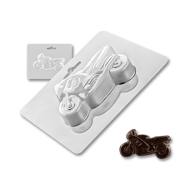 Plastic chocolate mould Motorbike, A-00101