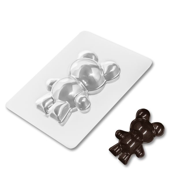 Plastic chocolate mould Teddy Bear mini size, A-00107