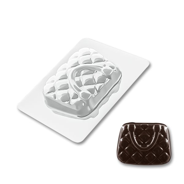 Plastic chocolate mould Women's handbag, A-00114