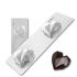 Plastic chocolate mould Ruby heart, B-00022