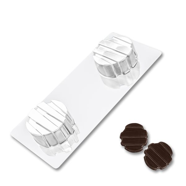 Plastic chocolate mould Candies - Dessert 2 pcs, B-00036
