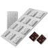 Plastic chocolate mould Mini bars - Wave, C-00014
