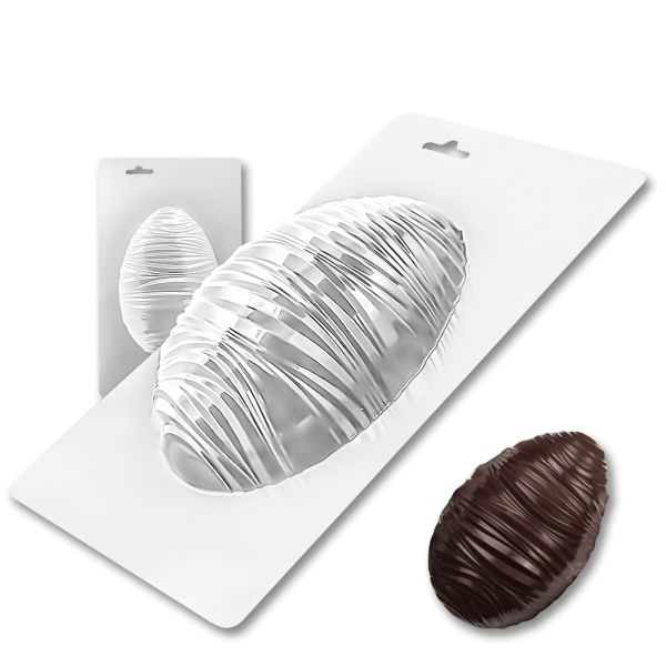 Plastic chocolate mould Easter Egg 14 cm, C-00051