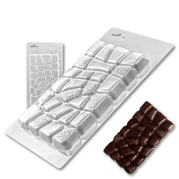 Plastic chocolate mould Chocolate bar - Max Fun, C-00053