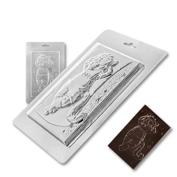 Plastic chocolate mould Lion on the beach, C-00063
