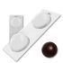 Plastic chocolate mould Semi-spheres 8 cm, D-00003