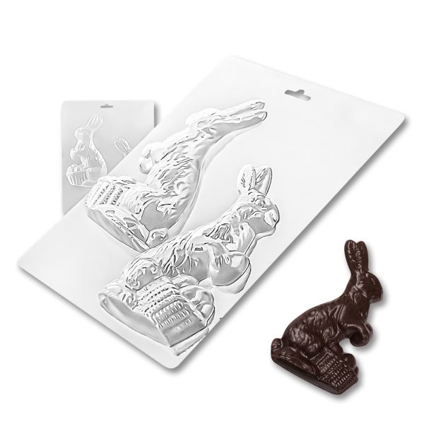 Plastic chocolate mould Easter Rabbit, E-00001