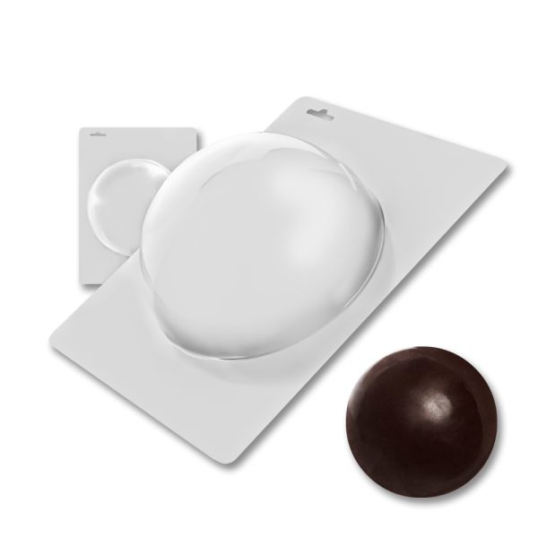 Plastic chocolate mould Semi-sphere 15 cm, E-00010