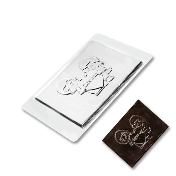 Plastic chocolate mould Chocolate bar LOVE IS, E-00024
