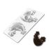 Plastic chocolate mould 3D Chicken, E-00028