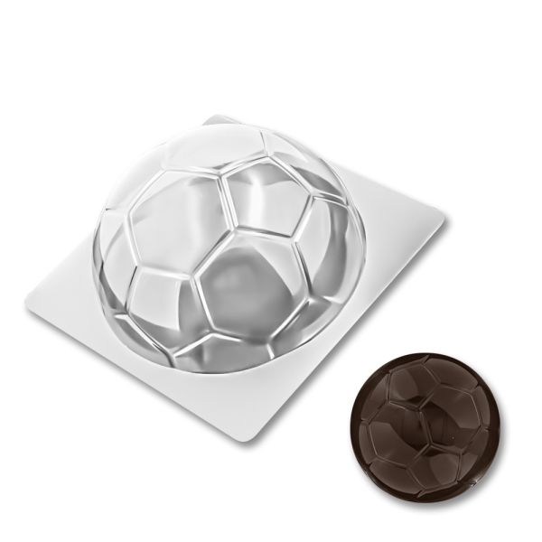 Plastic chocolate mould Football, E-00029