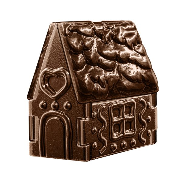 Plastic chocolate mould Fairy house, C-00077